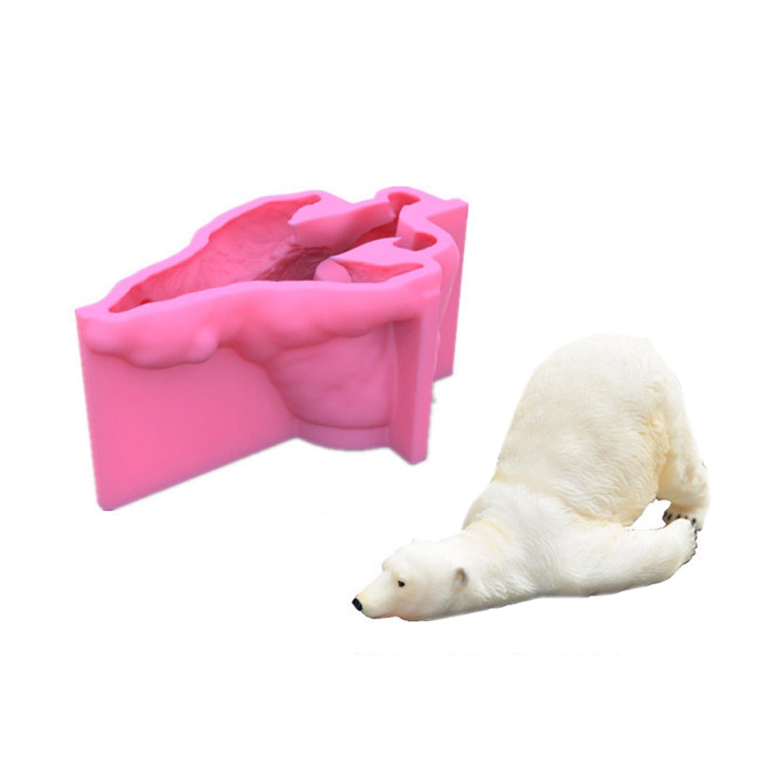 

Бетонная форма для самостоятельного изготовления формы для цветочного горшка в форме арктического медведя, силиконовые формы для самостоятельного изготовления суккулентного кашпо