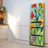 DIY Nature Landscape Fridge Wallpaper Vinyl Sticker 3D Forest Flower Refrigerator Decal Self-adhesive Kitchen Home Renovation Mural Poster Art Film