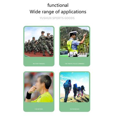 Football Whistle Crisp Sound Durable Convenient Adjustable Basketball Whistle with Lanyard Finger Clip Portable Plastic Whistle