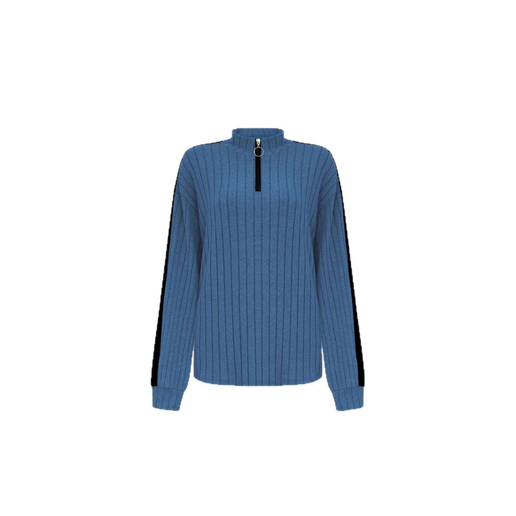 TUME Plus Size Ribbed Hoodie & Wide Leg Pants - Women's Autumn/Winter Casual Fashion Two-Piece Set