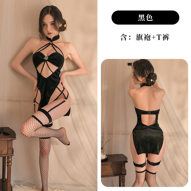 Sex Lingerie Sexy Cosplay Uniform Seduction Hot Passion Hollow Set