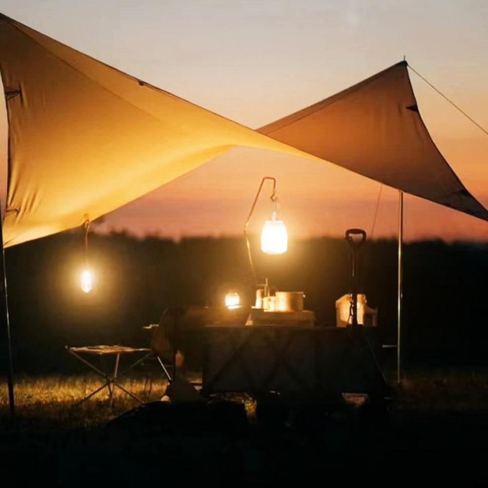 Long Endurance Camping Lamp Light USB Rechargeable Night Market Lighting Lamp  Household