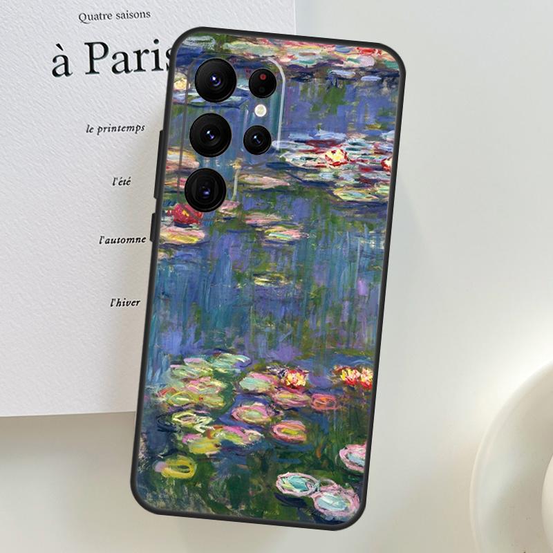 Monet Oil Painting Case For Samsung Galaxy S26 Ultra S25 S24 S23 S21 S22 Ultra S10 S20 Plus S25 FE Phone Cover