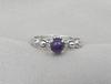 925 Sterling Silver Amethyst Ring, Minimalist Stackable Gemstone Jewelry