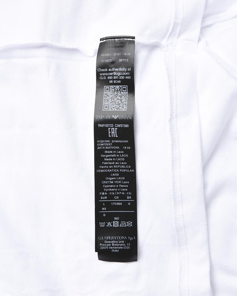 Buy Emporio Armani T-shirt White Blue 1116709P715 at affordable prices —  free shipping, real reviews with photos — Joom