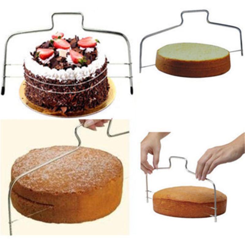 Adjustable Cake Cutting Double Wire Bread Slicer Leveller Utensil Kitchen Tool