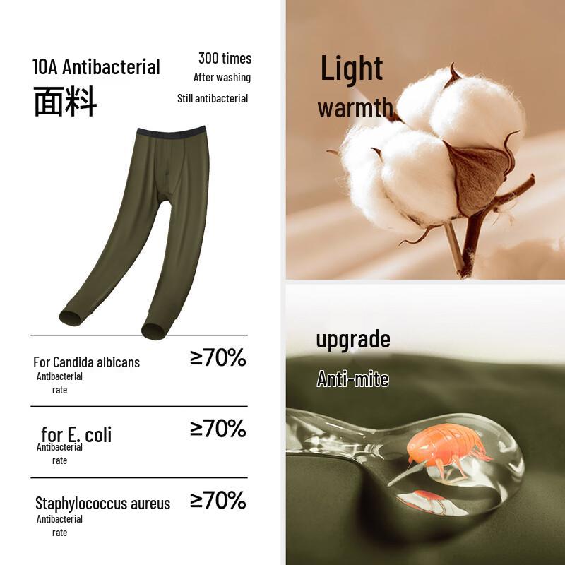 Semir Pantaloni Termici Antibacterieni din Bumbac 100% pentru Bărbați