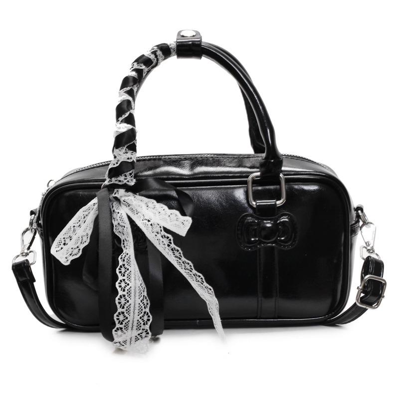 Niche sweet ballet portable bowling bag simple casual versatile messenger women's bag