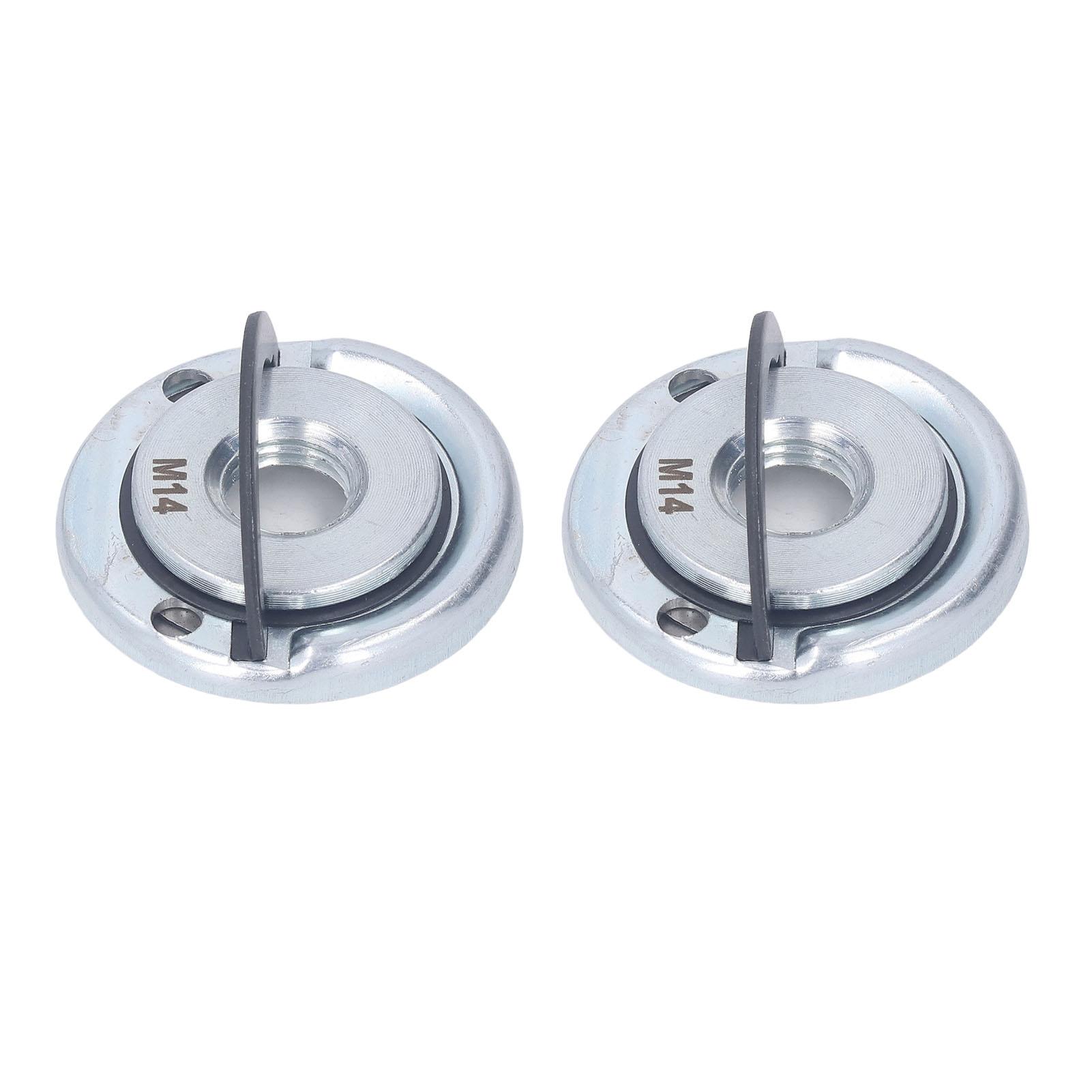 

2 шт. гайка фланца угловой шлифовальной машины M14 металлическая самоблокирующаяся нажимная пластина быстрый зажим электроинструмент