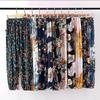 Women's Summmer Pants Drawstring Elastic Waist Beach Bloomers Pajama Pants Capri Pants