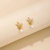 Boho Starfish Pearl Drop Earrings for Women Exquisite Retro Dangle Earrings Summer Seaside Vacation Style Versatile Jewelry Gift