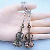 1pc Vintage Violin Keychain, Creative Personalized Key Ring, Decorative Round Ring Key Holder for Women, Ideal for Graduation Ceremony, Single Piece