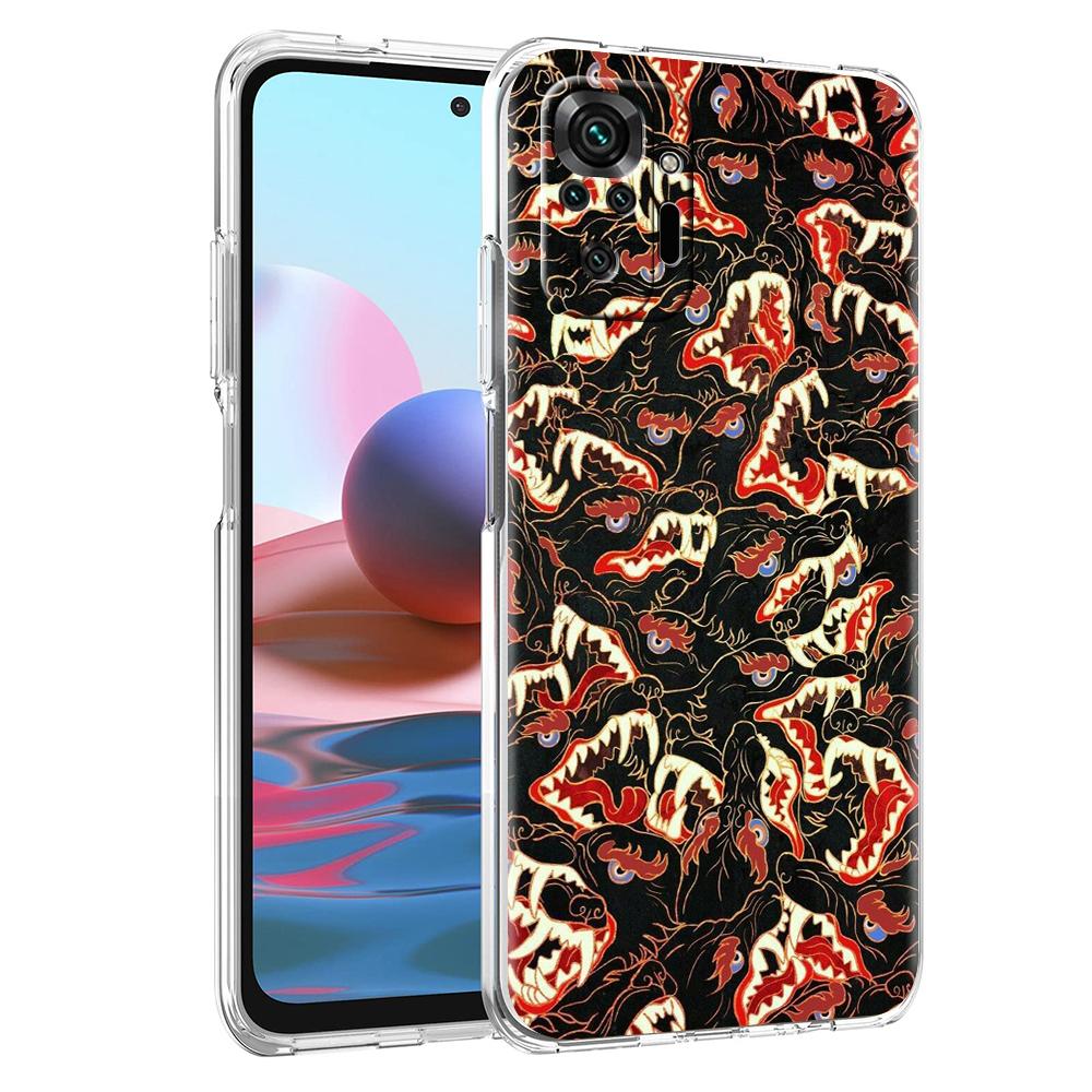 Transparent Phone Case for Redmi 13C 12C 10C Note 13 12 11 11T K40 Gaming Plus Pro 4G 5G Soft TPU Cover Shell The Eye Of Cthulhu