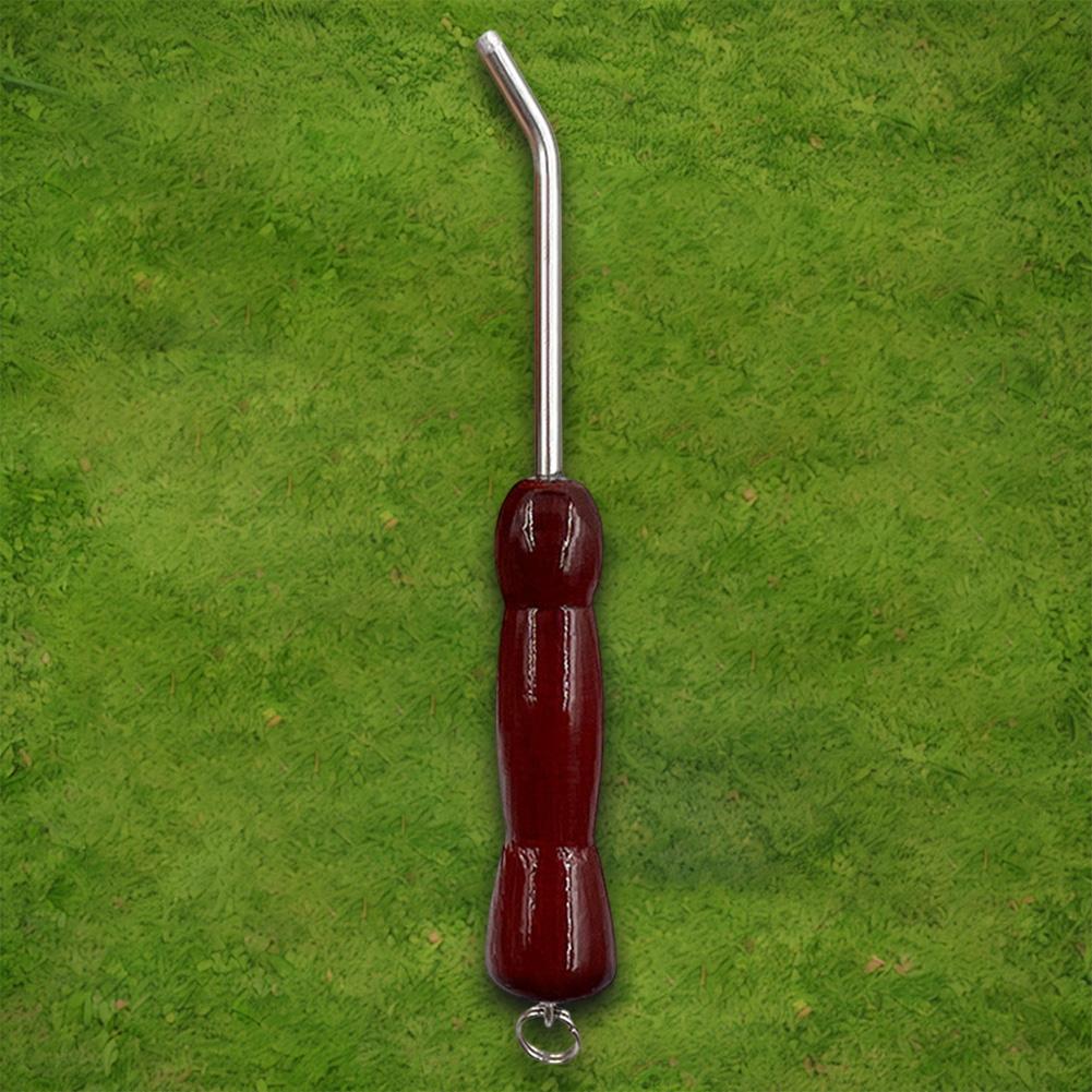 Stainless Steel Squid Jig Reshaping Tool Wooden Handle Fish Hook Adjuster Squid Hook Correction Tool Hook Repair Accessories