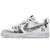 Nike Court Borough 2 Nautical Storm Cushioning, Wear Resistant Low top Skateboard Shoes Women's Gray FJ7692-191(Team177--BOX)