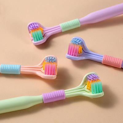 Health Cleaner Three Sided Soft Hair Tooth Toothbrush Ultra Fine Soft Bristle Adult Toothbrush Oral Care Safety Teeth Brush Oral