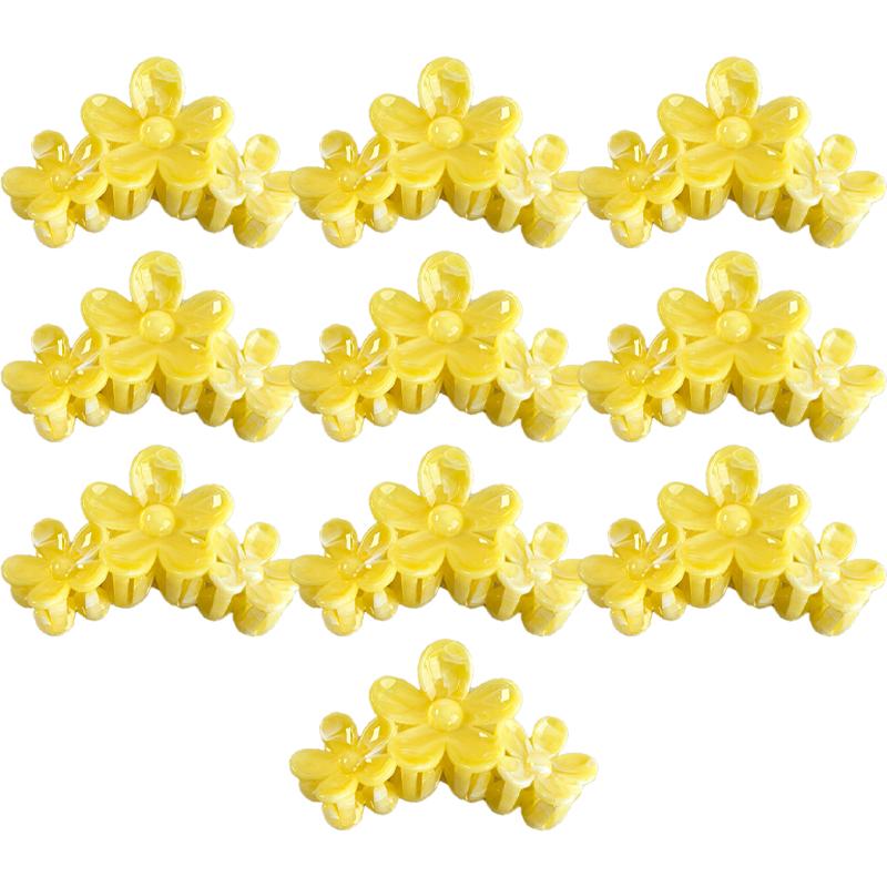 Smudge Textured Hair Clip Women's High-end Sense Wavy Flowers Shark Clips Versatile Hair Accessories
