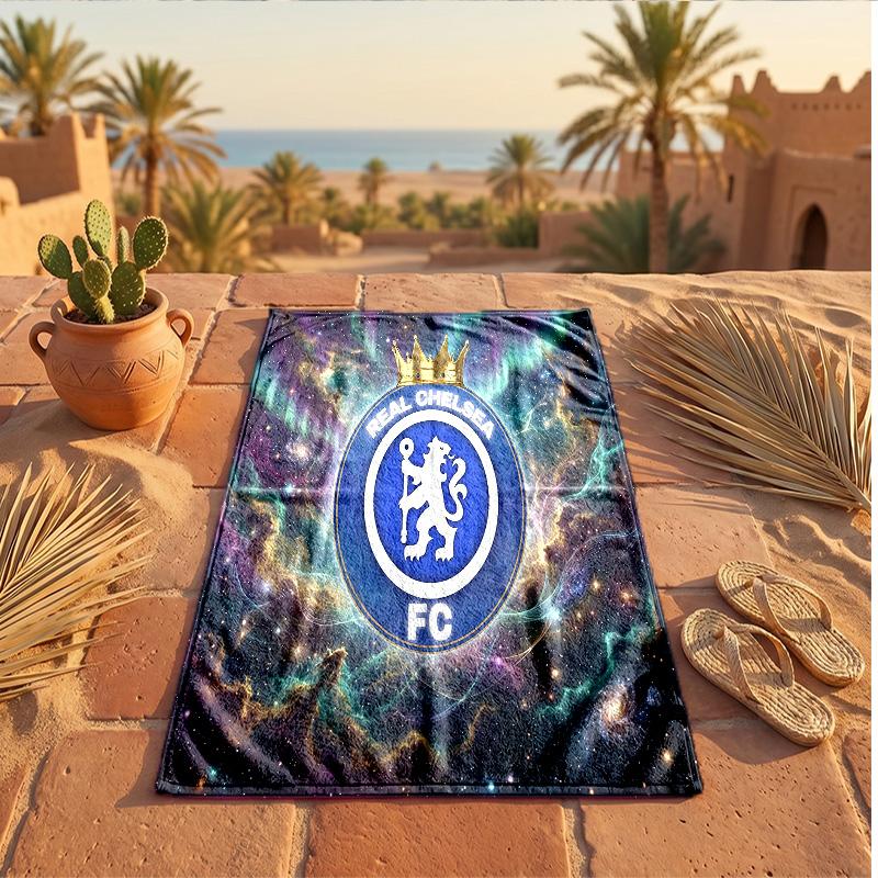 Asciugamano da Spiaggia in Microfibra con Stampa Chelsea FC Asciugatura Rapida Assorbente Grande Asciugamano per Spiaggia Nuoto Viaggio