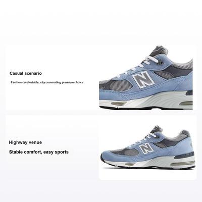 991 Hergestellt in England Staubblau Herren Sneaker Legierung Rauchperle M991BGG