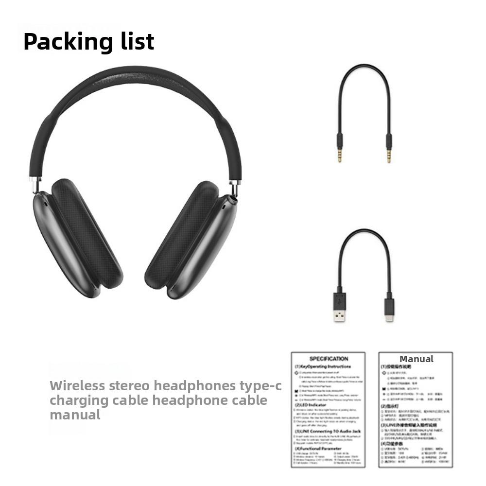 Bluetooth 5.4 Headset Mesh Head Bow True Wireless Knob Keys Music