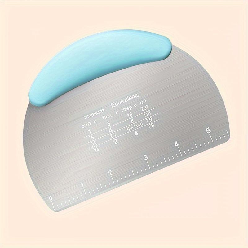 Stainless Steel Dough Scraper Cutter, Pastry Food Chopper Tool for Baking Bread Dough, Kitchen Utensil