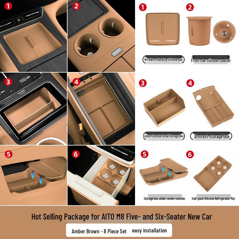 AITO M7 M8 M9 Accessories: Wireless Charger Pad & Interior Trim Mod Kit