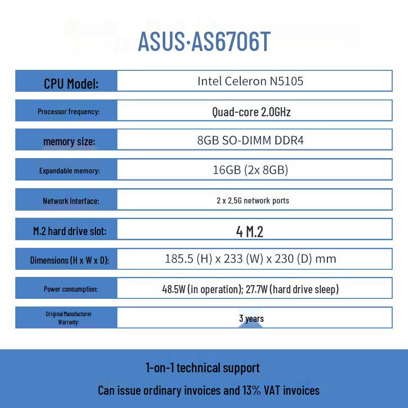 ASUSTOR AS6706T 10-Bay NAS Server