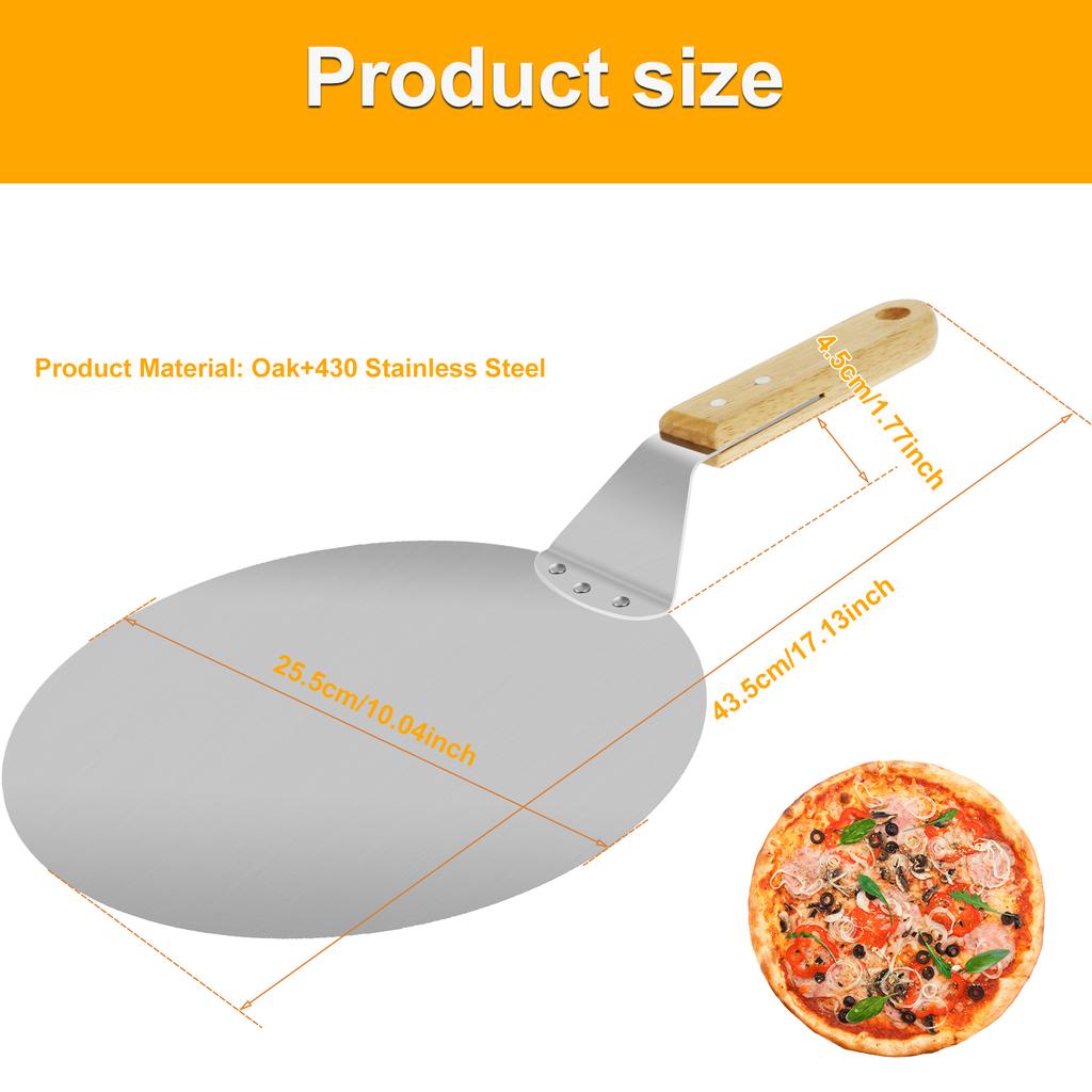 6.5/12 Inch Non-Stick Pizza Shovel Cake Lifter Transfer Tools with Wood Handle for Baking Bread Pizza Kitchens Accessories NEW