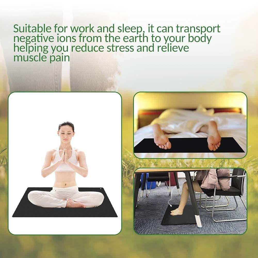 60X90cm Grounding Mat Relieving Muscle Tension Improving Sleep Grounding Pad EMF Recovery Protection Health Cushion