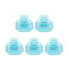 5PCS Travel Toothbrush Covers - Plastic Clip Protector Caps Portable Hygienic Household Case