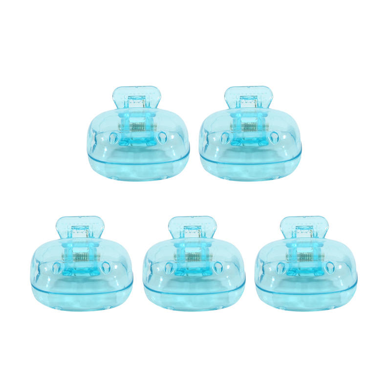 5PCS Travel Toothbrush Covers - Plastic Clip Protector Caps Portable Hygienic Household Case