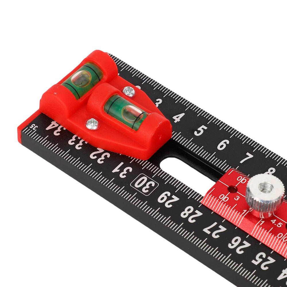 35cm Length Drilling Position Ruler 4 in 1 Multi Angle Measuring Tool  Drawer Door Installation