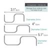 8/10/13cm Metal Steel Wire Trees Twig Variant Training Holder Hook for Yard Plants Limb Repair Support Bonsai Branch Spreader