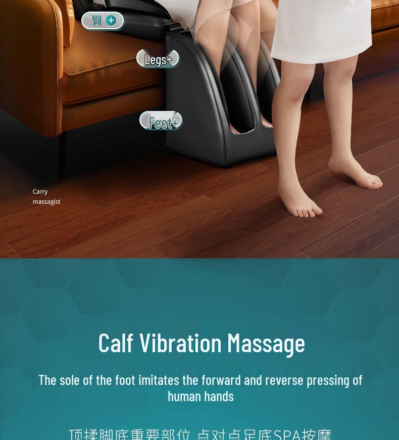 Full Body Multifunctional Electric Massage Cushion for Back, Waist, Legs, and Feet