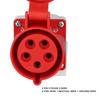 2 Set 5Pin 32A Industrial Connector 380-415V Surface Mounted Socket  Electrical Connection