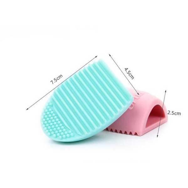 Nettoyant pinceau de maquillage - ASTAK - 2PCS - Silicone - Couleurs variées - Taille 5x7x3cm
