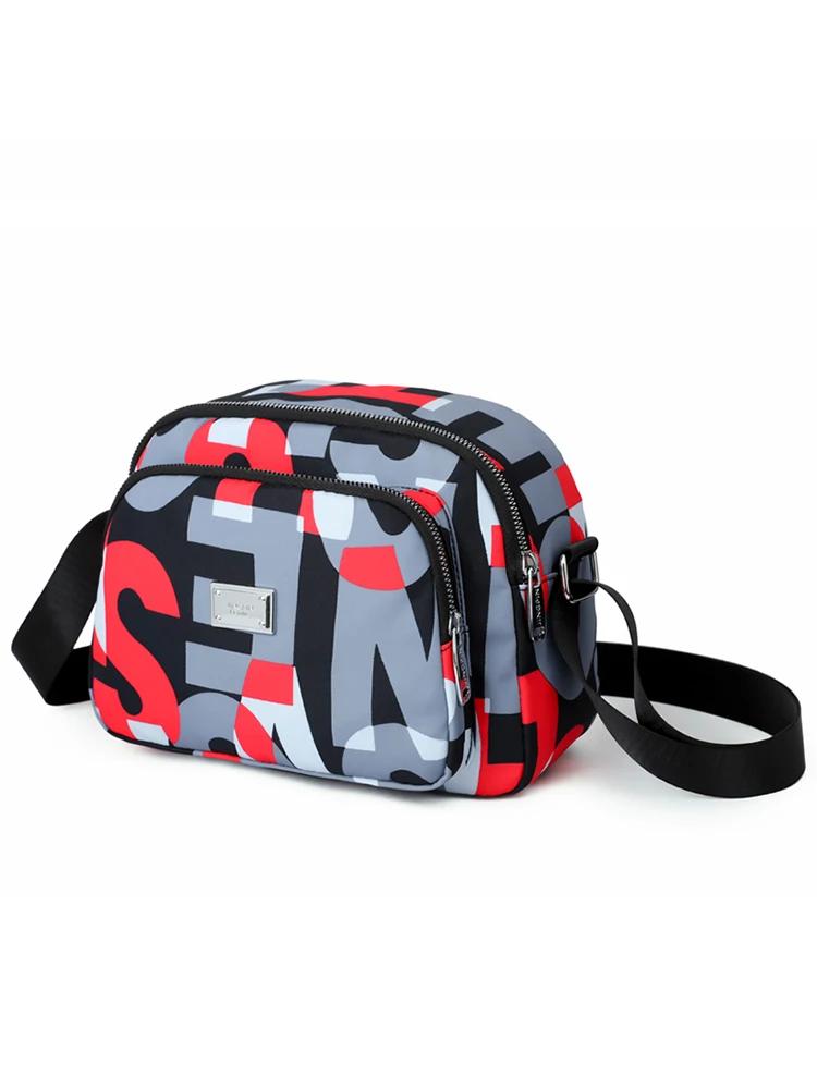 

Women Bag Letter Pattern Shoulder Bag for Women Casual Daily Bag Practical Multiple Pockets Messenger Middle Aged Gift Crossbody 24cm10cm18cm