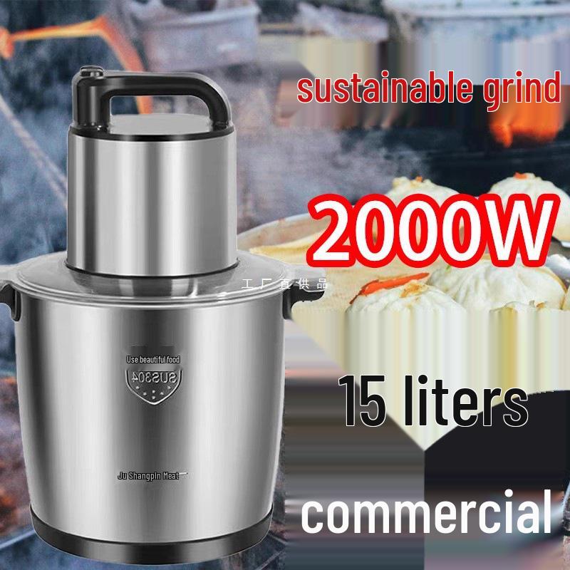 Elektrischer Multifunktionaler Fleischwolf & Mixer - Hohe Leistung, Große Kapazität für Haushalts- & Gewerblichen Gebrauch