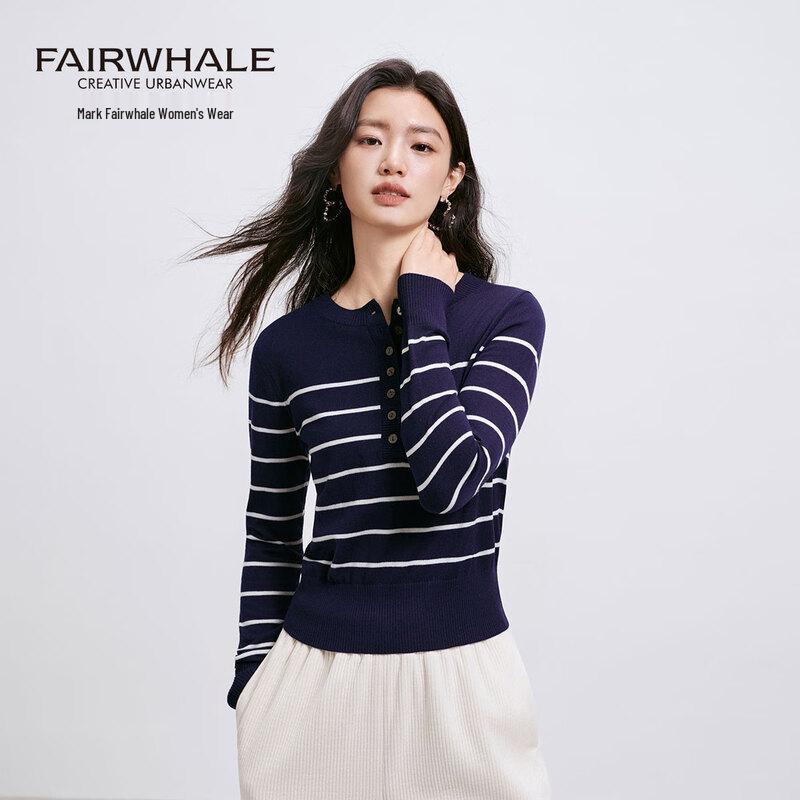 Mark Fairwhale Women's Color Block Stripe Knit Pullover