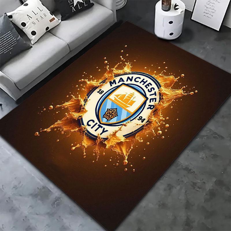 Manchester City F Carpet Rug for Living Room Bedroom Home Sofa Decoration,Kids play Non-slip Floor Mat