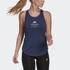 Adidas Graphic Print Tank Top Running Training Sports Vest Women Tops Navy-Blue GJ6460