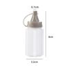 8Pcs for Outdoor Camping Picnic BBQ Portable PP Sauce Squeeze Bottles Mini Translucent Condiment Jars Leakproof