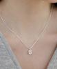 47Bag 925 Silver Round Cubic Necklace Nova