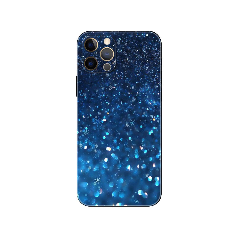 Winter Snowflakes Phone Case for Iphone 5 5s 2020se 6 6s 7 8 Plus X 10 XR XS 11 12 13 Mini Pro MAX Black Tpu Back Cover