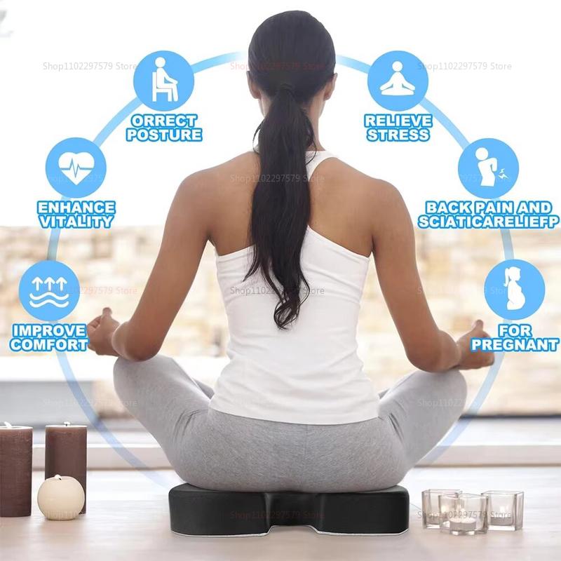 Ergonomic Memory Foam Office Chair Cushion Hemorrhoid Support Cushion Sedentary Relief Seat Pad Student Car Seat Cushion