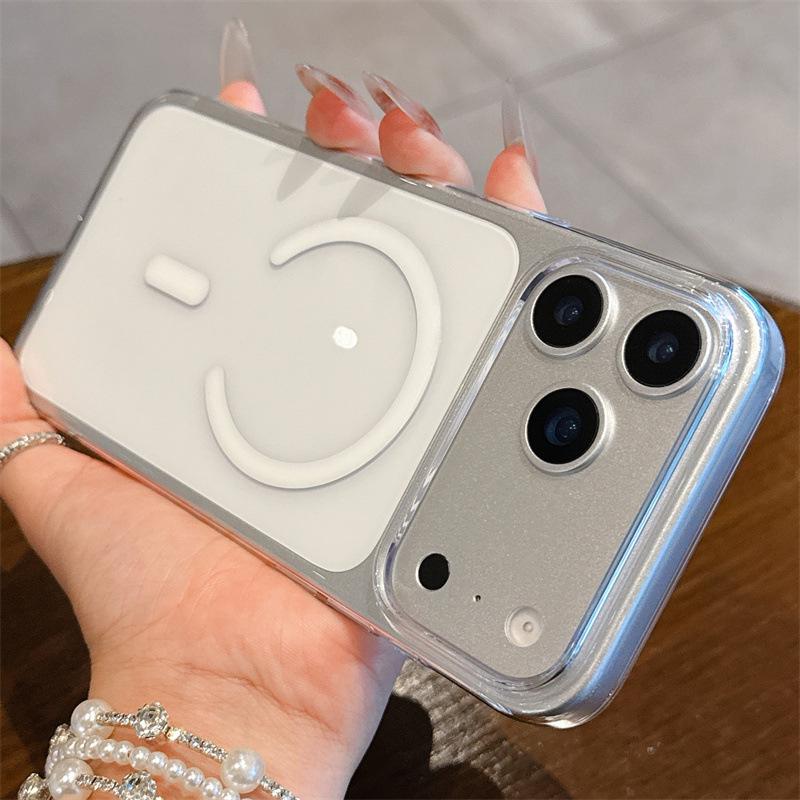 

Clear Large-Hole iPhone 17 Case for Apple 17air/16pro, Magnetic 15/14, Cross-Border 13 iPhone 14 Pro Max