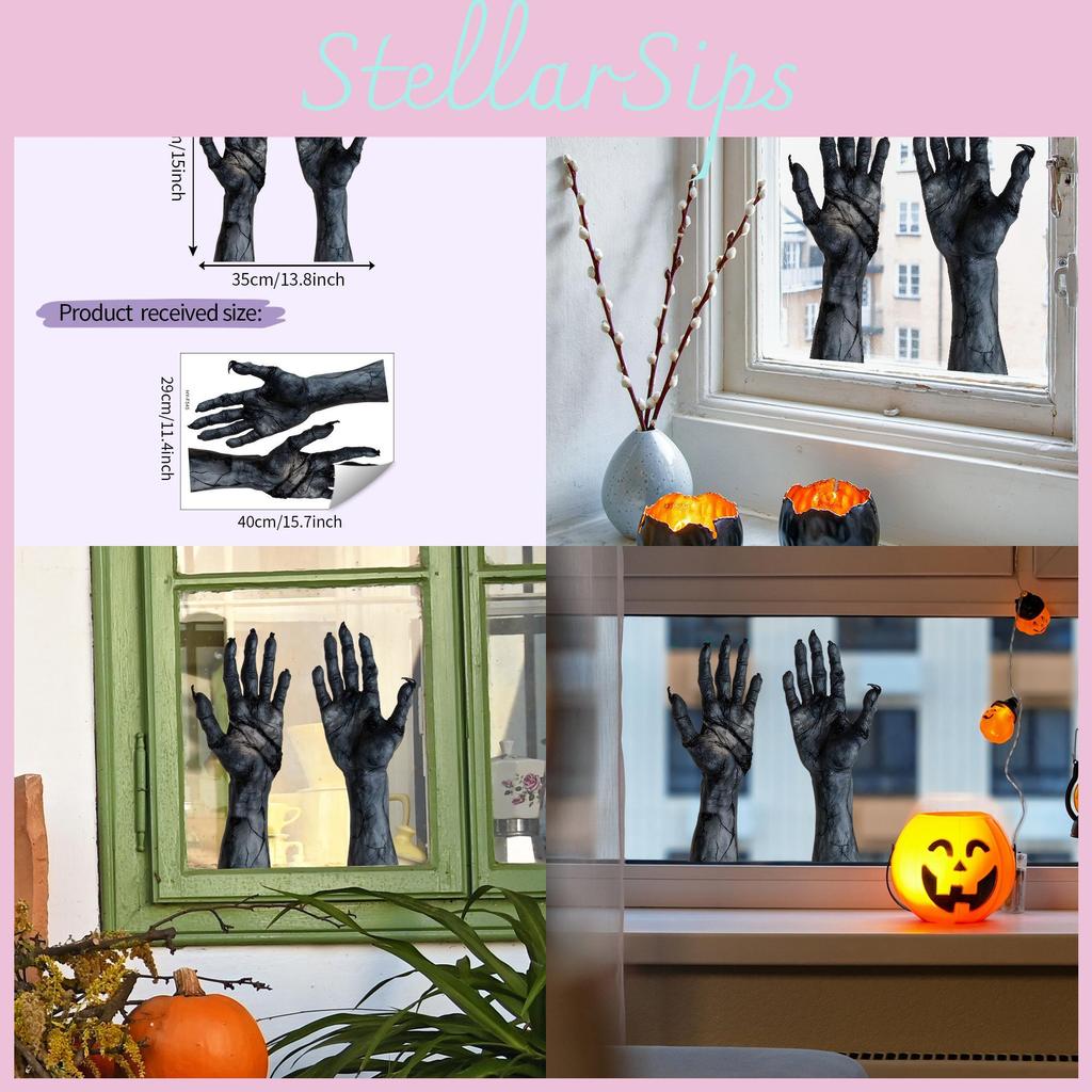 Decorative Pvc Horror Arm Wall Sticker With Uv Static For Office And Entrance Wall Enhancements
