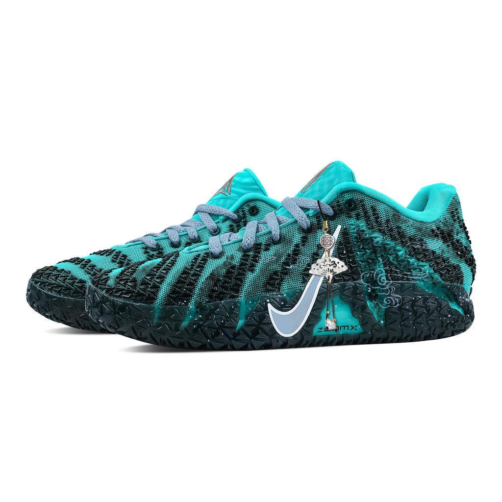 Nike Ja Morant 3 Cyan Cloud Ascends Bezpośrednio Zbiórka Chwyt Niskie Buty do Koszykówki Męskie Czarne Zielone HF2794-300(Zespół529-)