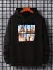 Tower Graphic Print Hoodie Sweatshirt With Kangaroo Pocket
