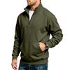 Men's Casual Half Zip Sweatshirt with Stand Collar for Everyday Wear